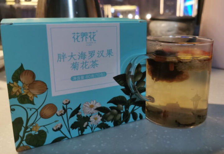 花养花  胖大海菊花罗汉果茶 菊花茶润喉茶叶金银花组合花草茶非养生茶 80g怎么样，好用吗，口碑，心得，评价，试用报告,第2张