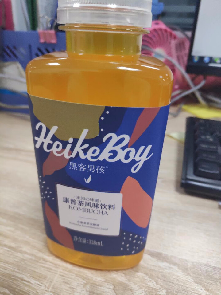 黑客男孩HEIKE康普茶风味饮料红茶菌益生菌风味茶无脂饮品 黑客男孩康普茶1瓶装怎么样，好用吗，口碑，心得，评价，试用报告,第2张