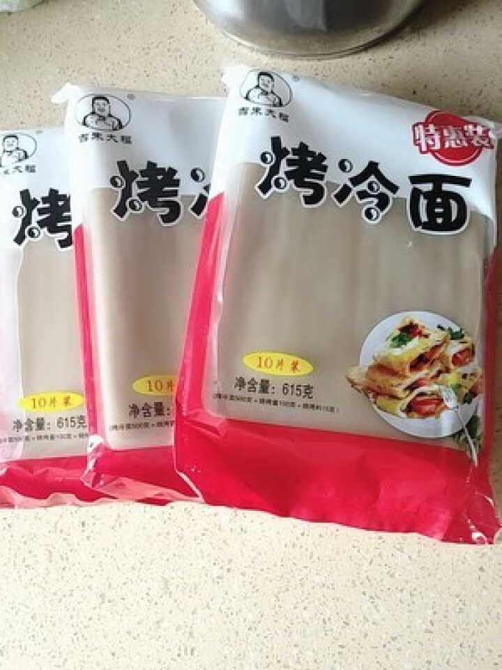 吉朱大福烤冷面片含烤冷面酱料调料朝鲜族风味小吃东北特色小吃615g 615g怎么样，好用吗，口碑，心得，评价，试用报告,第2张