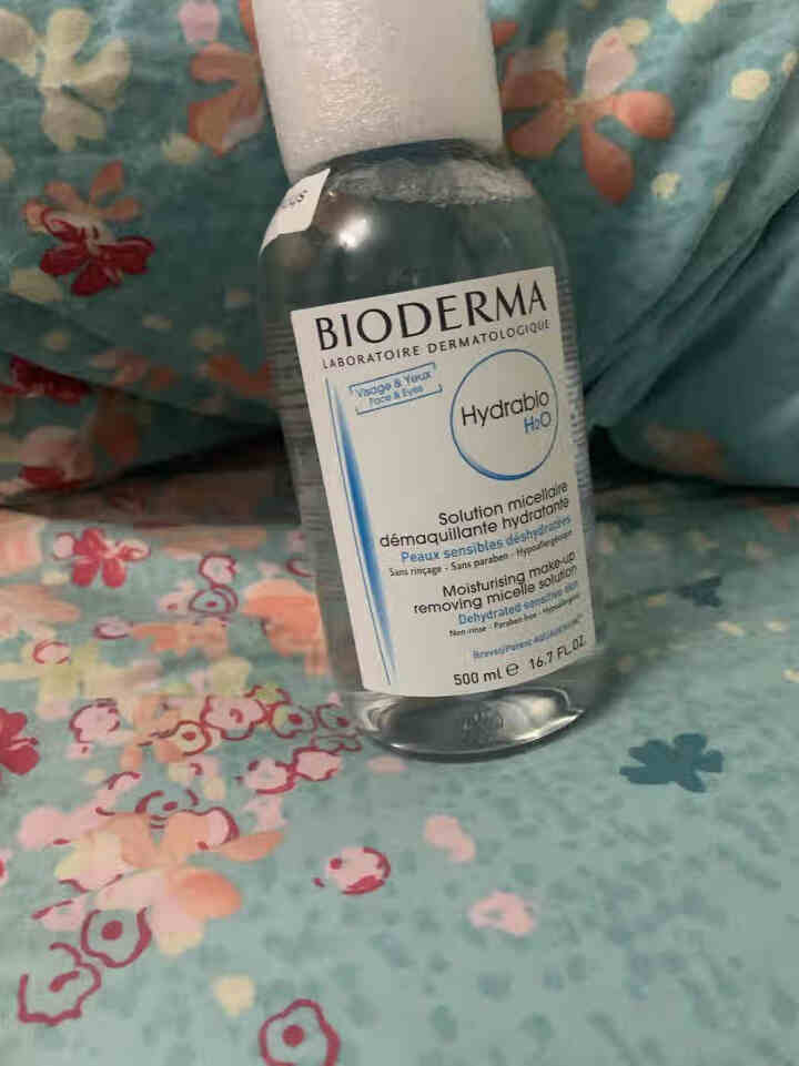 法国贝德玛（BIODERMA）润妍水润保湿洁肤液500ml （卸妆水 深层清洁 蓝水 补水焕肤 干皮 眼唇 原装进口）怎么样，好用吗，口碑，心得，评价，试用报告,第4张