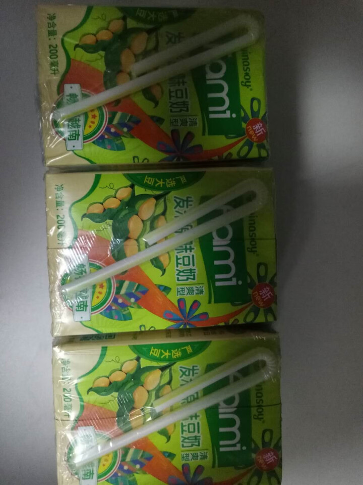 越南进口fami发米低脂豆奶200ml*18盒原味减糖早餐豆奶饮品植物蛋白饮料 礼盒端午送礼佳品 （减糖清爽型）200ml*6盒怎么样，好用吗，口碑，心得，评价,第3张