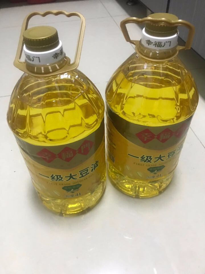 幸福门一级大豆油 非转基因大豆油 4L组合装2桶 食用油桶装家用炒菜油红烧油非转大豆油 草绿色 4L*2怎么样，好用吗，口碑，心得，评价，试用报告,第3张