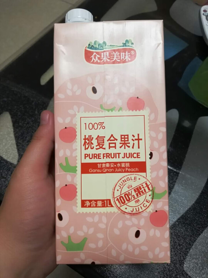 众果美味 100%果汁饮料 鲜果榨汁榨汁原浆 浓缩无添加UHT高温灭菌 金冠黄元帅苹果汁1L单盒怎么样，好用吗，口碑，心得，评价，试用报告,第4张