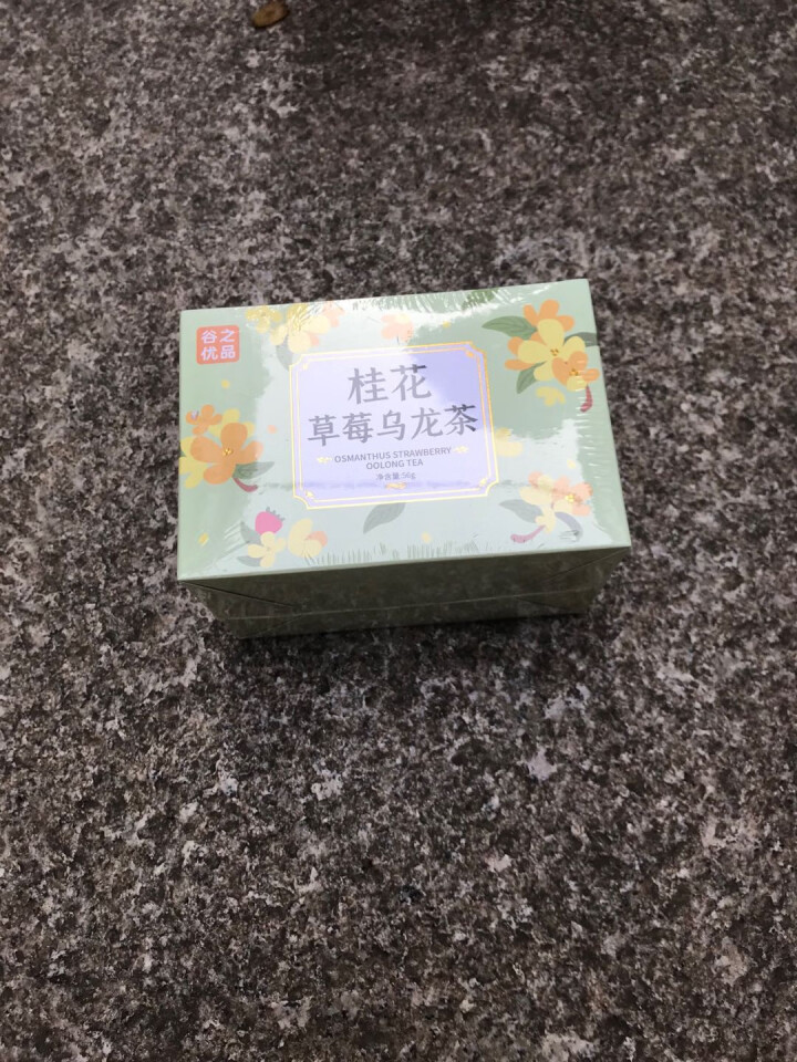 谷之优品 桂花乌龙茶 茶叶 桂花草莓乌龙袋泡茶 冷泡水果茶热泡花茶包（14袋*4g)盒怎么样，好用吗，口碑，心得，评价，试用报告,第4张