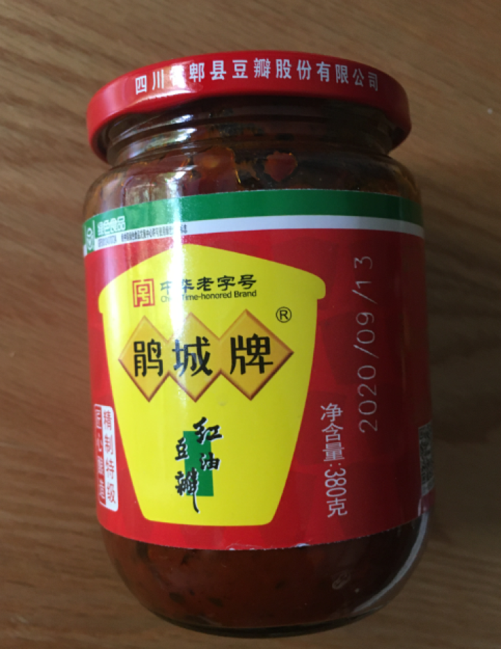 鹃城牌精制特级红油郫县豆瓣酱380g玻璃瓶装四川特产菜炒菜调味品怎么样，好用吗，口碑，心得，评价，试用报告,第3张