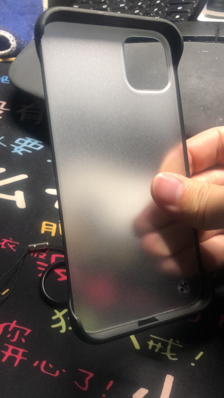 SAESOKG  苹果11手机壳iphone11pro无边框11Pro max保护套透明磨砂硬壳 苹果11【马丁黑】送指环扣+钢化膜怎么样，好用吗，口碑，心得，,第4张