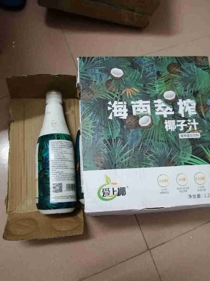 爱上椰海南新鲜萃榨椰子汁1.25升*6瓶 植物蛋白饮料饮品 椰奶海南生榨正宗椰子汁大瓶整箱怎么样，好用吗，口碑，心得，评价，试用报告,第3张