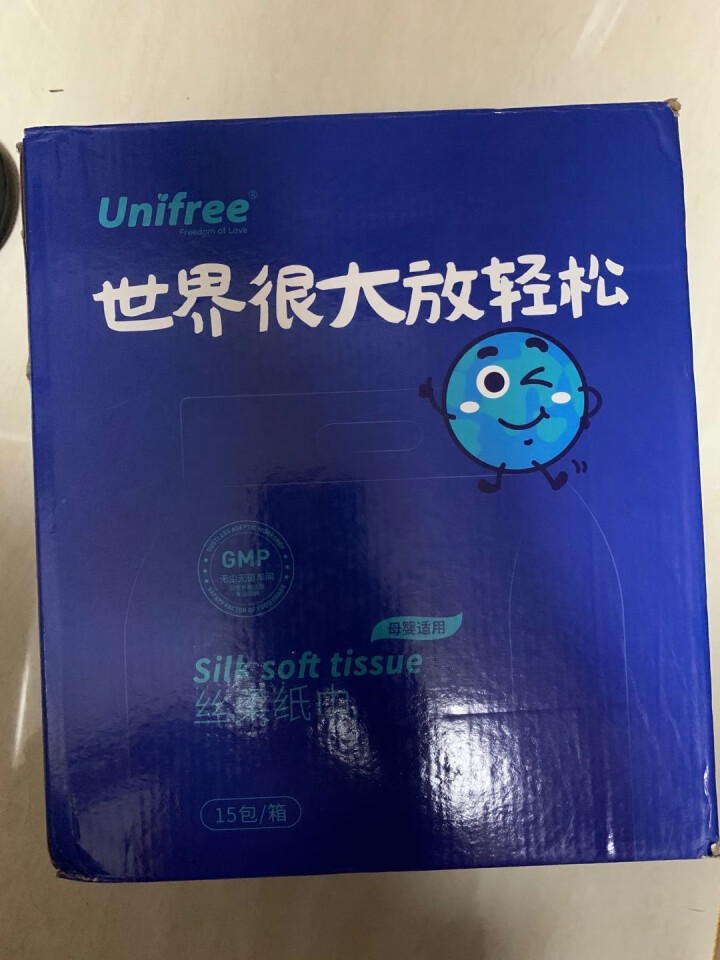 unifree婴儿柔纸巾抽纸三层120抽*15包 宝宝手口乳霜纸 柔润保湿面巾纸 非湿巾怎么样，好用吗，口碑，心得，评价，试用报告,第2张