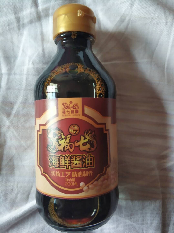 福七海鲜酱油200ml酿造生抽凉拌炒菜厨房火锅调味料怎么样，好用吗，口碑，心得，评价，试用报告,第2张