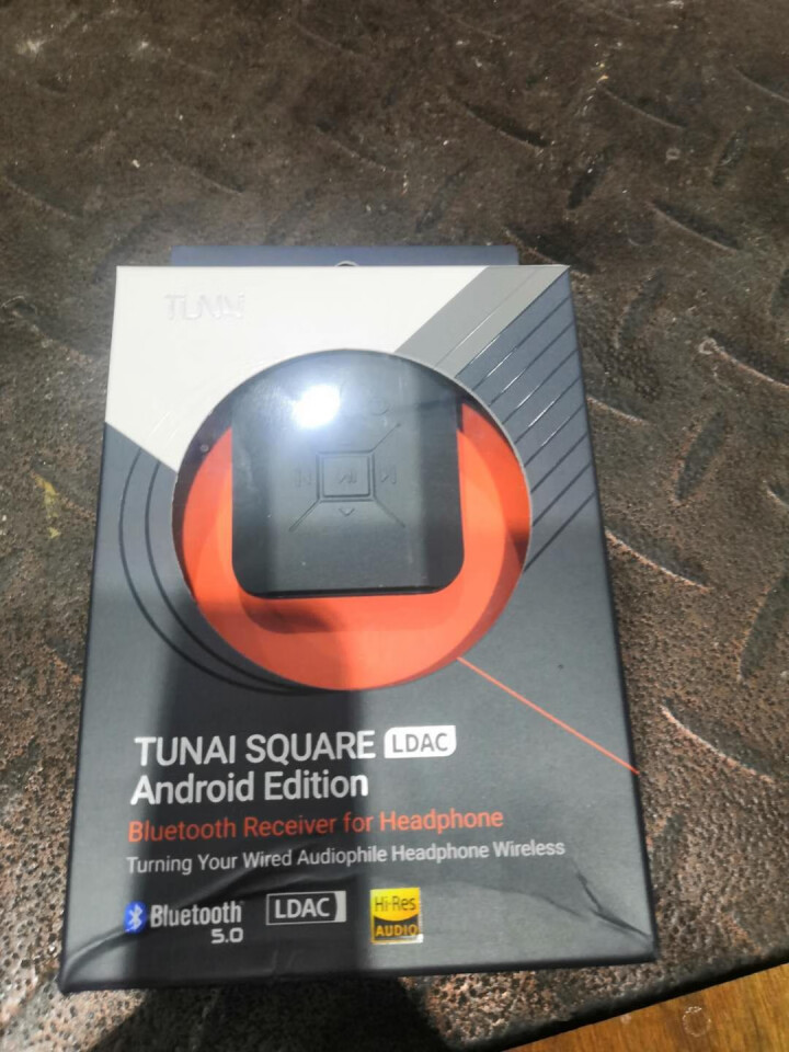 TUNAI Square蓝牙耳放LDAC无损音乐解码接收器HiRes便携无线放大器可连有线耳机音箱 黑色 蓝牙耳放,第2张