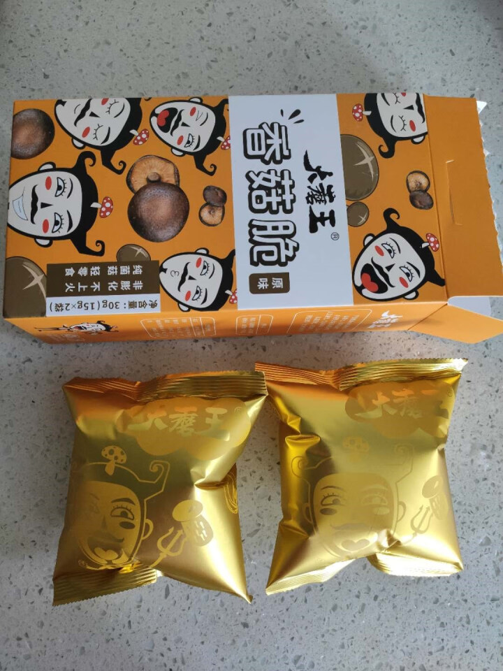 大蘑王 香菇脆  蘑菇脆 零食小吃蔬菜山珍 办公室休闲零食 原味30g/盒怎么样，好用吗，口碑，心得，评价，试用报告,第3张