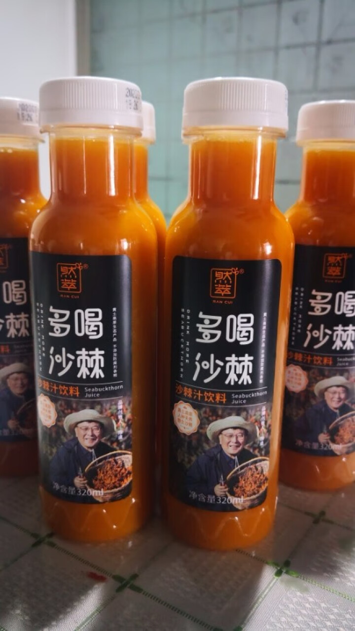 然萃 (RANCUI) 多喝沙棘汁饮料320ml*6瓶装 甘肃特产野生沙棘 果汁 饮料 沙棘汁怎么样，好用吗，口碑，心得，评价，试用报告,第2张