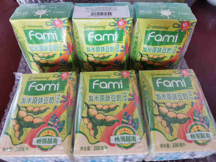 越南进口fami发米豆奶200ml/盒原味减糖早餐豆奶饮品植物蛋白饮料 礼盒端午送礼佳品 （减糖清爽型）200ml*6盒怎么样，好用吗，口碑，心得，评价，试用报,第2张