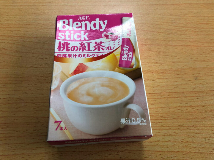 日本进口奶茶 AGF Blendy 白桃红茶 欧蕾奶茶冷调冲剂冲饮品70g/盒怎么样，好用吗，口碑，心得，评价，试用报告,第2张