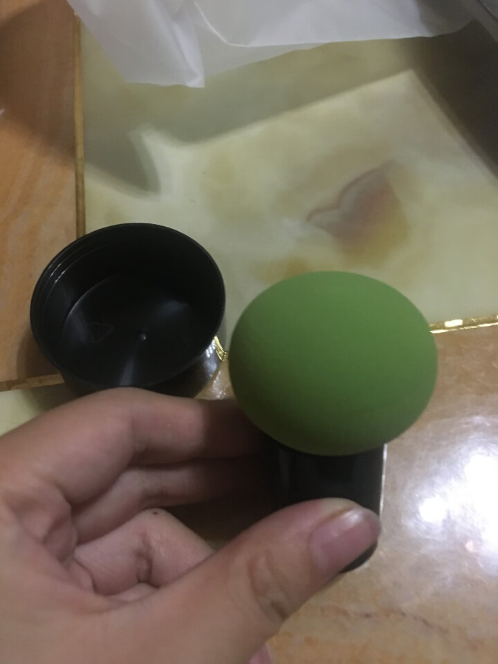 古迪 蘑菇头美妆蛋不吃粉海绵粉扑彩妆蛋干湿两用化妆蛋气垫BB上妆化妆工具 2个装（肤色+抹茶色）怎么样，好用吗，口碑，心得，评价，试用报告,第3张