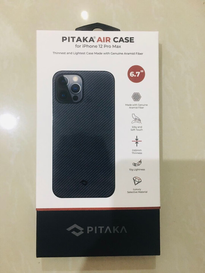 PITAKA苹果iPhone12/Pro/Max/mini手机壳凯夫拉细纹碳纤维magsafe保护套 iPhone12 Pro Max【非磁吸款】怎么样，好用吗,第2张