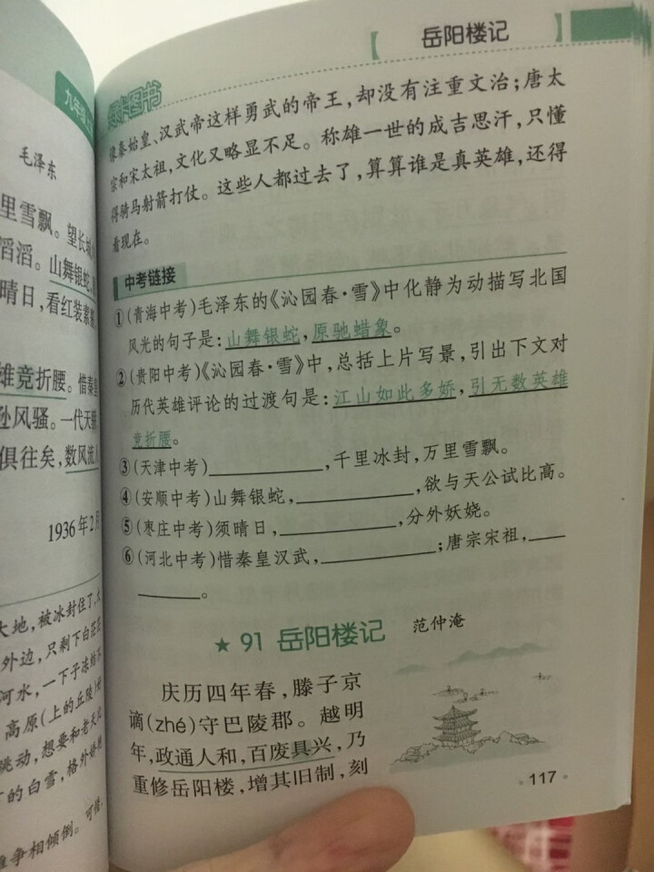 pass绿卡图书初中语文必背古诗文人教版RJ版部编版七八九年级7,第6张