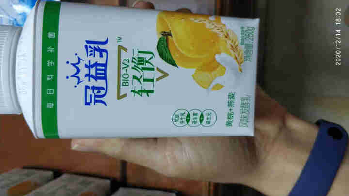 蒙牛冠益乳酸奶风味酸牛奶益生菌发酵乳儿童营养早餐奶250g*8盒 蒙牛冠益乳250g 黄桃燕麦味 2瓶怎么样，好用吗，口碑，心得，评价，试用报告,第3张