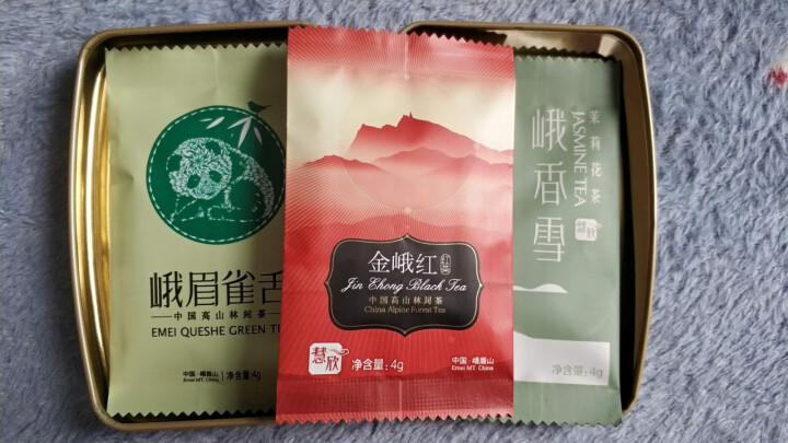 【98元选三件】峨眉雪芽 品鉴装12克/盒 红茶+绿茶+茉莉花茶各一袋怎么样，好用吗，口碑，心得，评价，试用报告,第3张