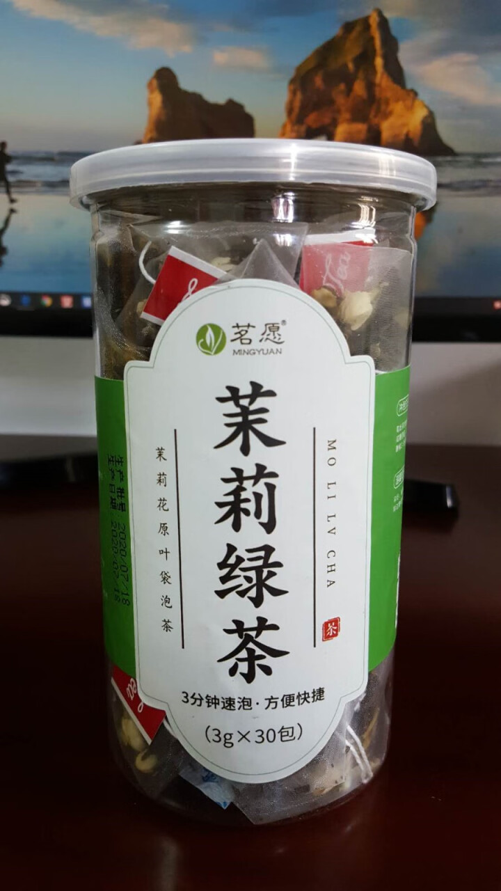 【发2罐共60包】茉莉绿茶 茶叶茉莉花茶绿茶包春茶花茶三角袋泡茶包冷泡茶花果茶 90克/罐怎么样，好用吗，口碑，心得，评价，试用报告,第2张