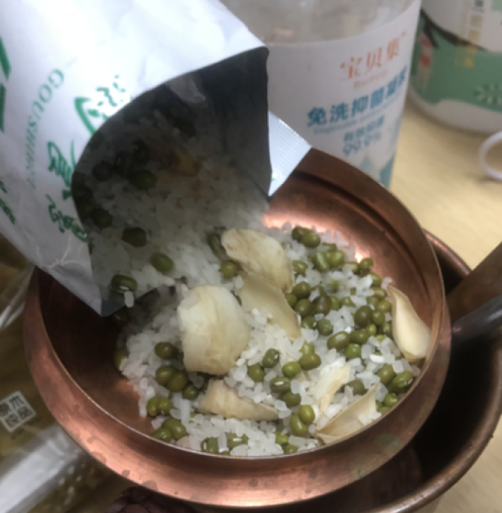 购食惠 绿豆百合粥100g（大米、绿豆、百合）混合粥米粥料五谷杂粮粗粮熬粥怎么样，好用吗，口碑，心得，评价，试用报告,第3张