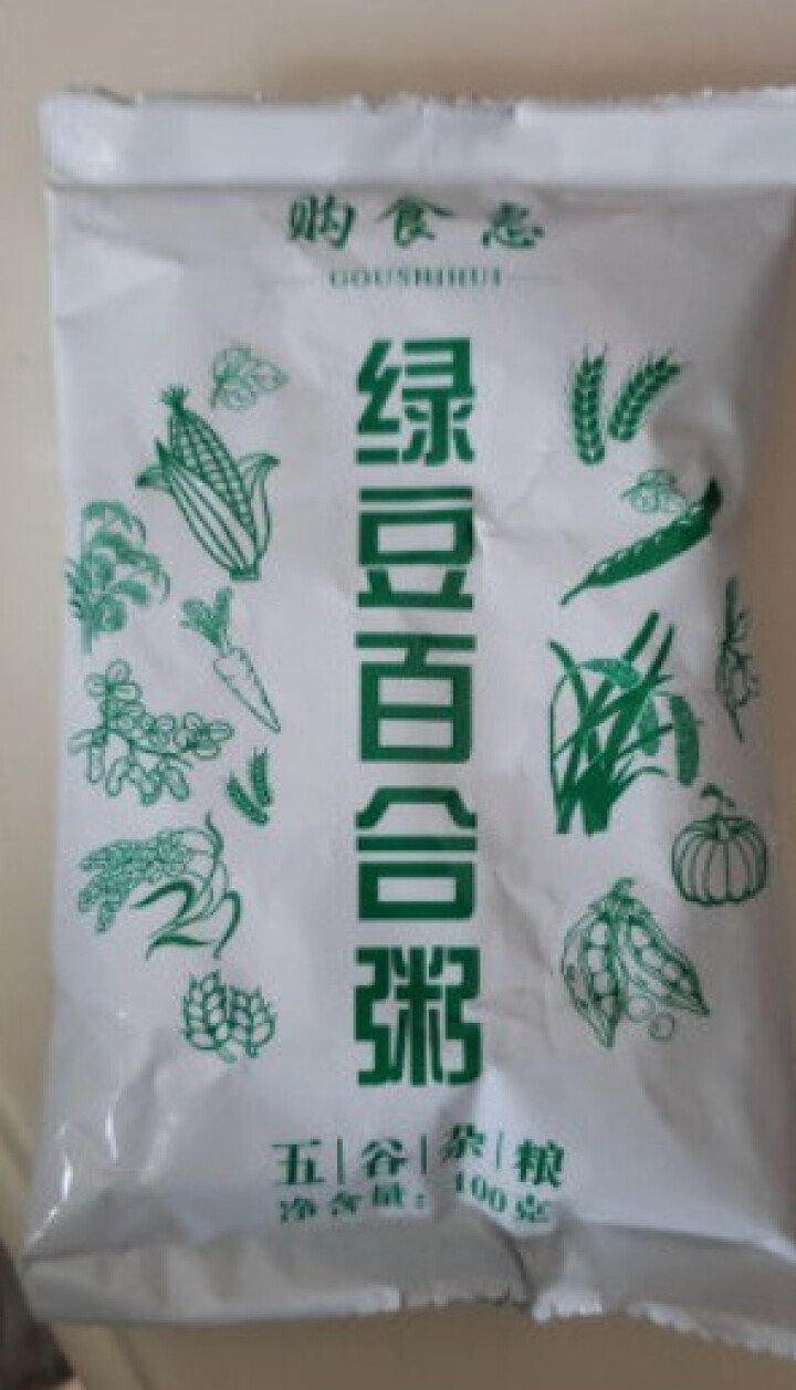 购食惠 绿豆百合粥100g（大米、绿豆、百合）混合粥米粥料五谷杂粮粗粮熬粥怎么样，好用吗，口碑，心得，评价，试用报告,第2张