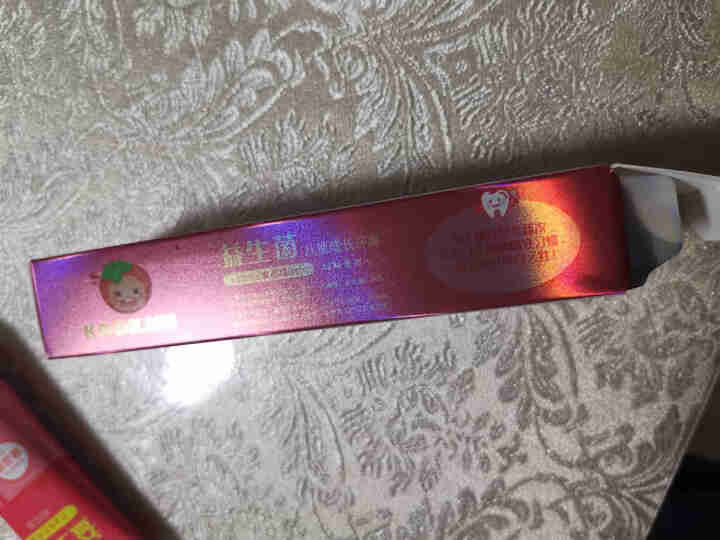 KOOKJIN儿童牙膏水果味益生菌 低氟预防龋齿可吞咽3,第3张