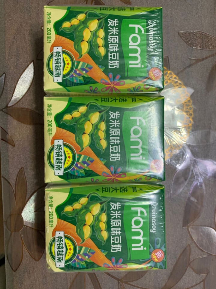 越南进口fami发米豆奶200ml/盒原味减糖早餐豆奶饮品植物蛋白饮料 礼盒端午送礼佳品 （原味）200ml*6盒怎么样，好用吗，口碑，心得，评价，试用报告,第3张