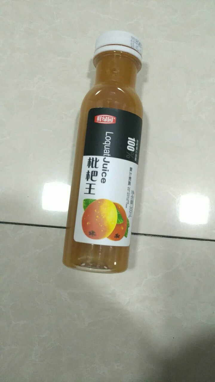 鲜绿园 枇杷汁100%枇杷王枇杷原浆果汁饮料大瓶饮料300ml 单瓶装试饮活动怎么样，好用吗，口碑，心得，评价，试用报告,第4张