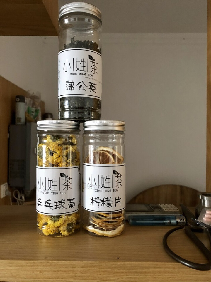 小姓茶 花草茶多罐组合实惠装 蒲公英 玫瑰花 贡菊 乒乓球菊 柠檬片 婺源皇菊 6罐大团圆怎么样，好用吗，口碑，心得，评价，试用报告,第3张