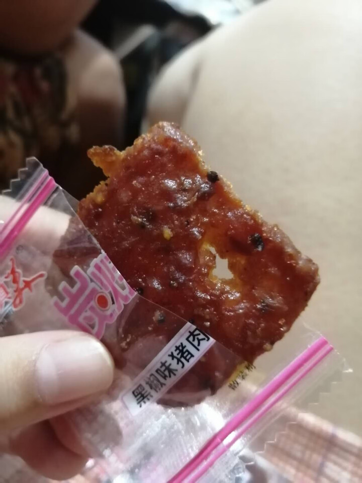 真美 精制猪肉脯180g 炭烧猪肉脯 炭烤休闲肉类零食 潮汕特产小吃 风干猪肉 即食熟食礼盒装 试吃装3小包怎么样，好用吗，口碑，心得，评价，试用报告,第2张