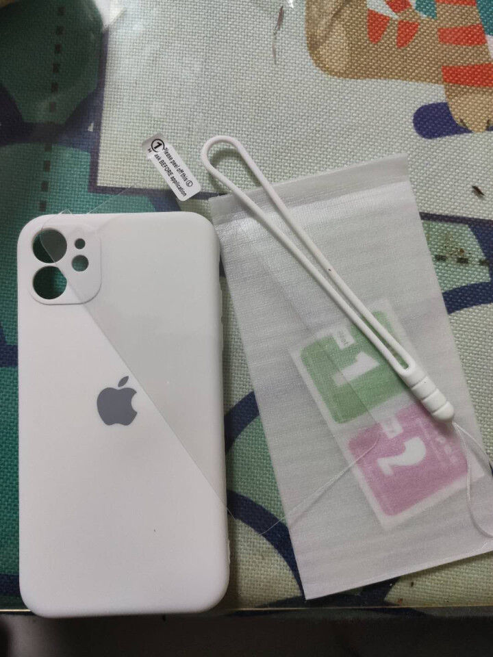 谜麟 苹果11手机壳液态硅胶iPhone11摄像头全包11pro Max防摔男女款潮牌软壳ins网红 苹果11【古董白色+钢化膜+挂绳】怎么样，好用吗，口碑，心,第3张