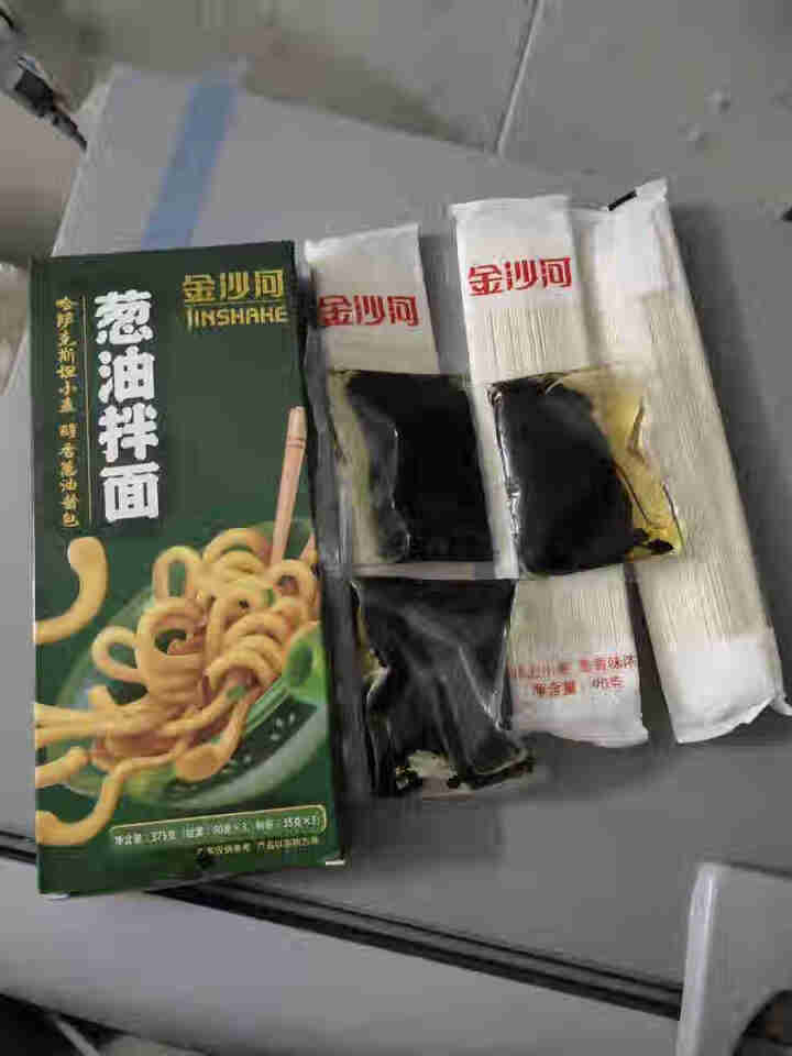 金沙河葱油拌面 非油炸 方便速食 3人份包含酱包怎么样，好用吗，口碑，心得，评价，试用报告,第4张