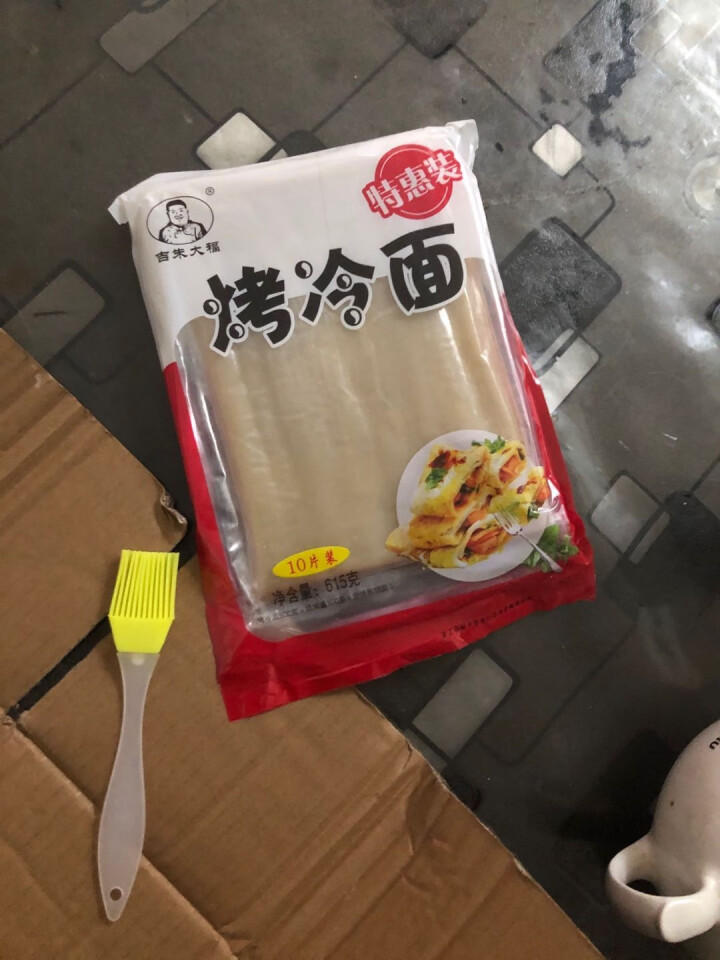 吉朱大福烤冷面片含烤冷面酱料调料朝鲜族风味小吃东北特色小吃615g 615g怎么样，好用吗，口碑，心得，评价，试用报告,第3张