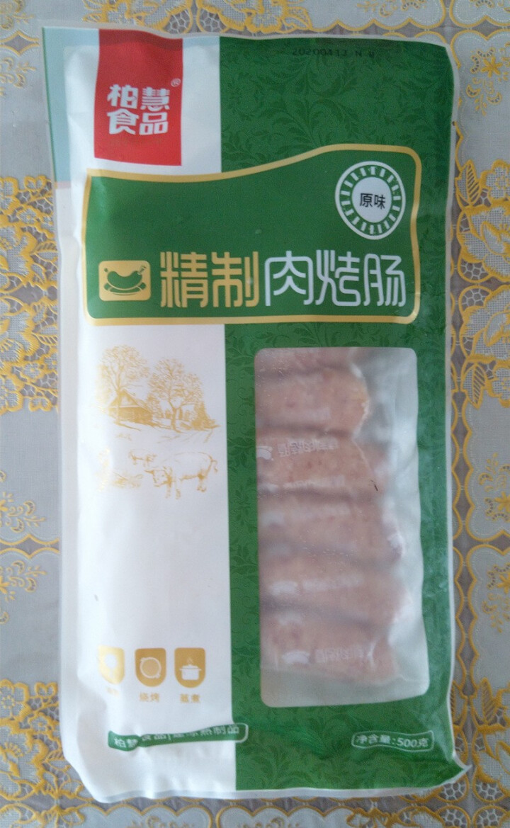 柏慧食品 火山石精制肉烤肠（原味）500g/袋 纯肉 热狗肠 早餐肠 地道肠怎么样，好用吗，口碑，心得，评价，试用报告,第2张