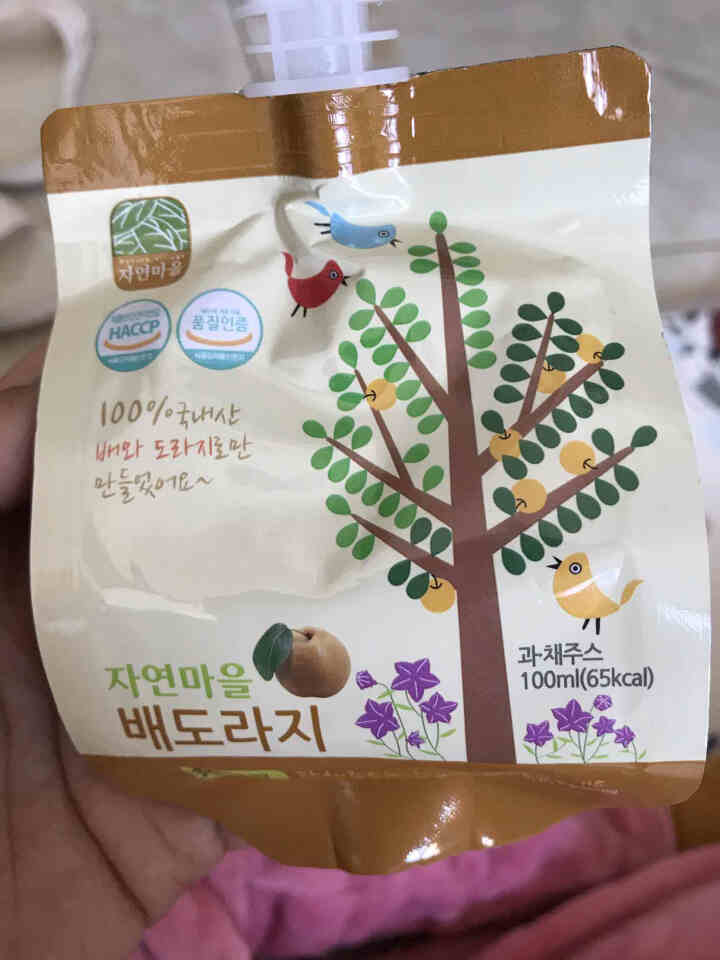 果儿树Nature Village 婴幼儿果汁韩国进口儿童健康饮料 桔梗梨汁 100ml/袋怎么样，好用吗，口碑，心得，评价，试用报告,第2张