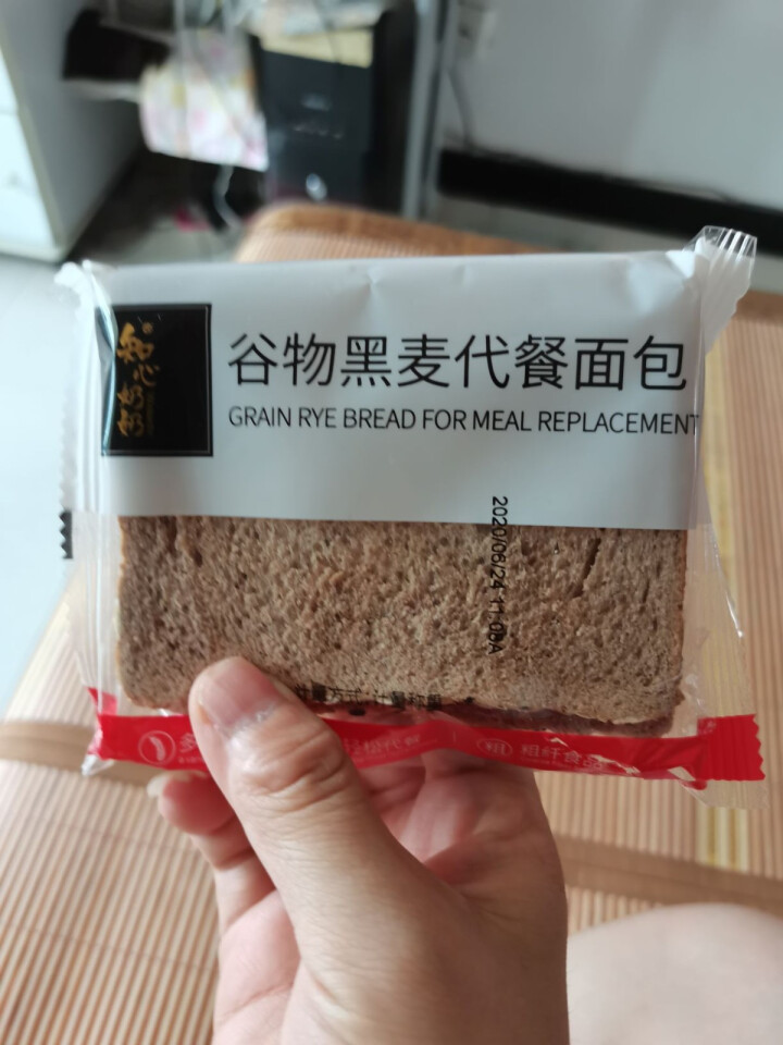 知心奶奶全麦面包片无糖精健身高饱腹粗粮杂粮黑麦吐司切片食品早餐代餐2斤装整箱糖尿病人可食用无糖精食品怎么样，好用吗，口碑，心得，评价，试用报告,第2张