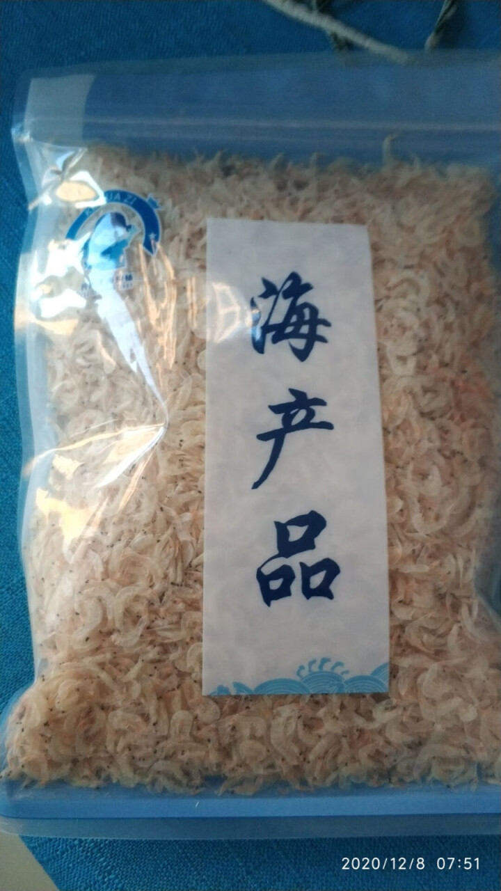 柯瓜子海鲜铺  东海捕捞无盐虾皮淡干虾皮粉烹饪配菜虾干小海虾小虾米袋装 半斤装  250g/包怎么样，好用吗，口碑，心得，评价，试用报告,第5张