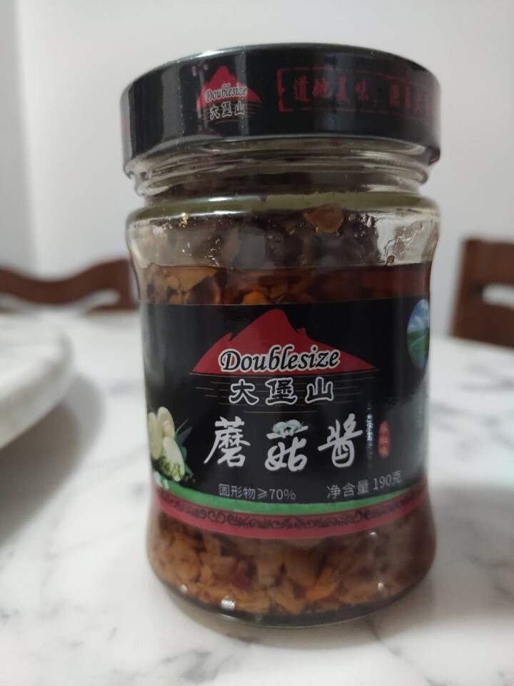 大堡山蘑菇酱 下饭酱拌面酱下饭菜 白蘑酱藤椒味190g怎么样，好用吗，口碑，心得，评价，试用报告,第2张