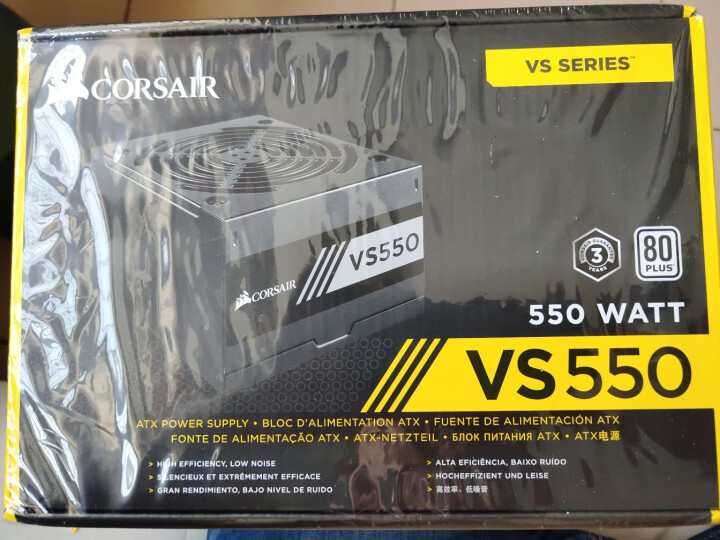 美商海盗船 VS450 VS550 VS650 2018款 80PLUS认证 台式机电源 三年质保 额定550W VS550怎么样，好用吗，口碑，心得，评价，试,第2张