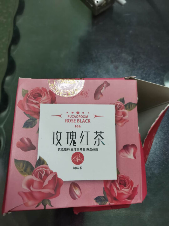 蒲草茶坊玫瑰红茶女人养颜玫瑰味花茶三角茶袋盒装花草茶30g 一袋装（3g*10袋）怎么样，好用吗，口碑，心得，评价，试用报告,第2张