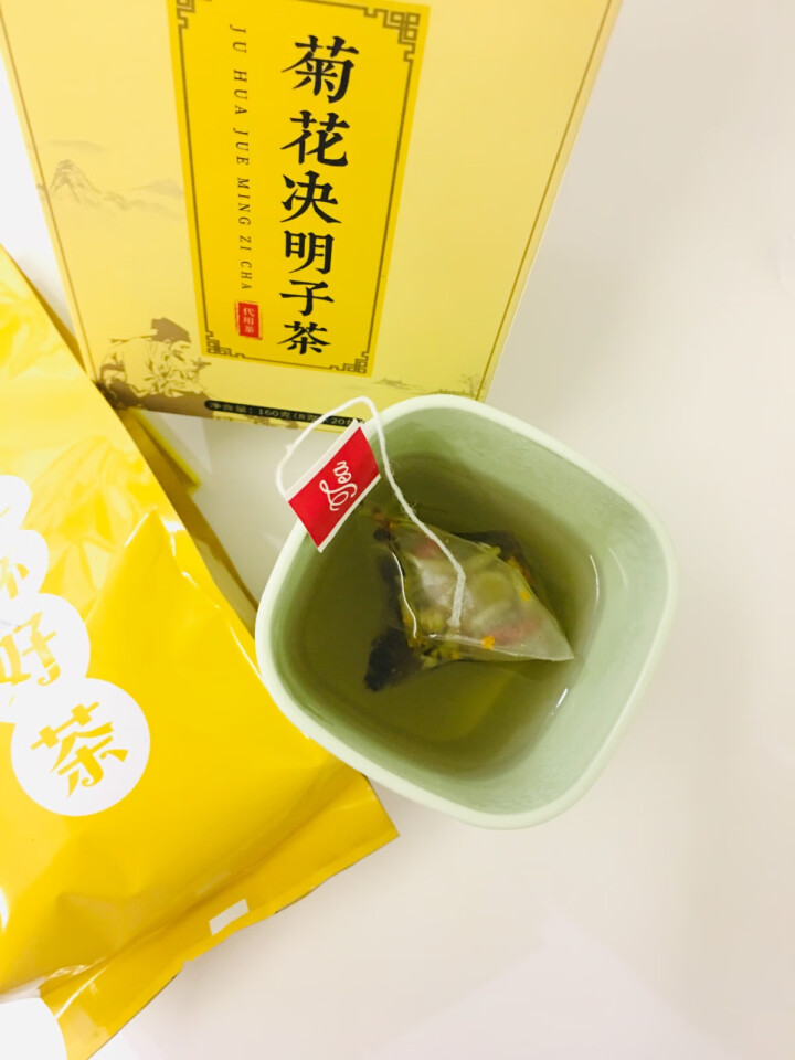 【第2件5折】菊花决明子茶 枸杞牛蒡根金银花桂花茶五宝茶养生茶泡水喝的三角袋泡茶包 160克/盒怎么样，好用吗，口碑，心得，评价，试用报告,第4张