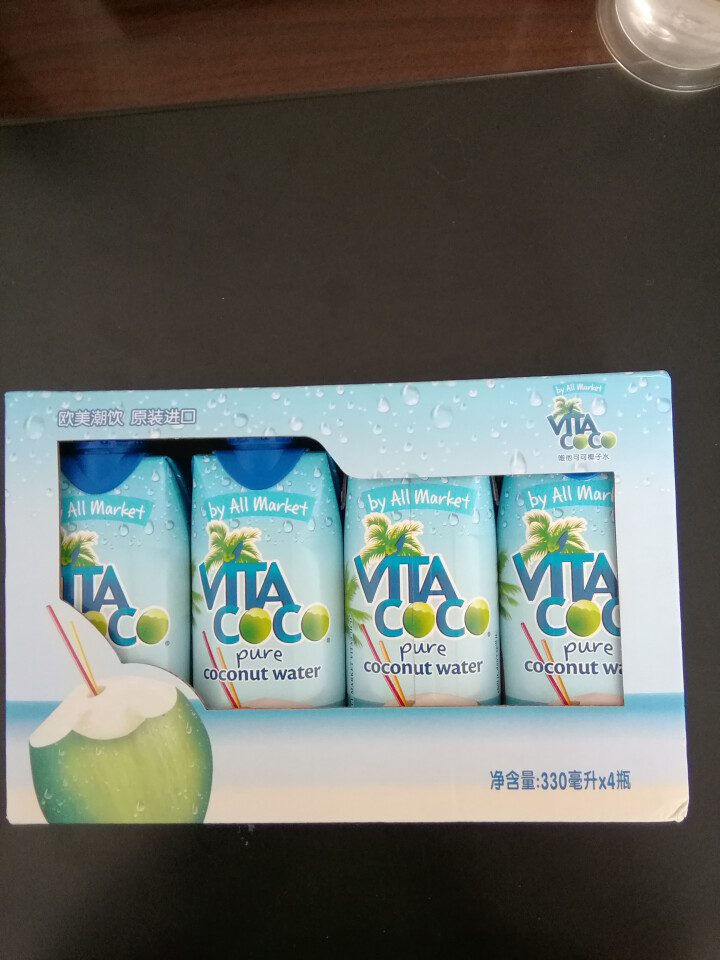 唯他可可（Vita Coco）天然椰子水进口NFC果汁饮料330ml*4瓶怎么样，好用吗，口碑，心得，评价，试用报告,第3张