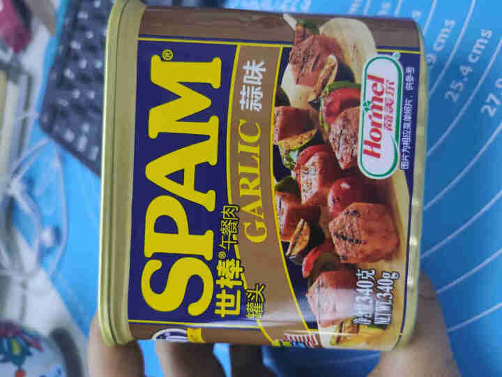 世棒（SPAM）午餐肉罐头蒜香口味340g 开罐即食早餐三明治火锅烧烤麻辣香锅泡面搭档怎么样，好用吗，口碑，心得，评价，试用报告,第4张