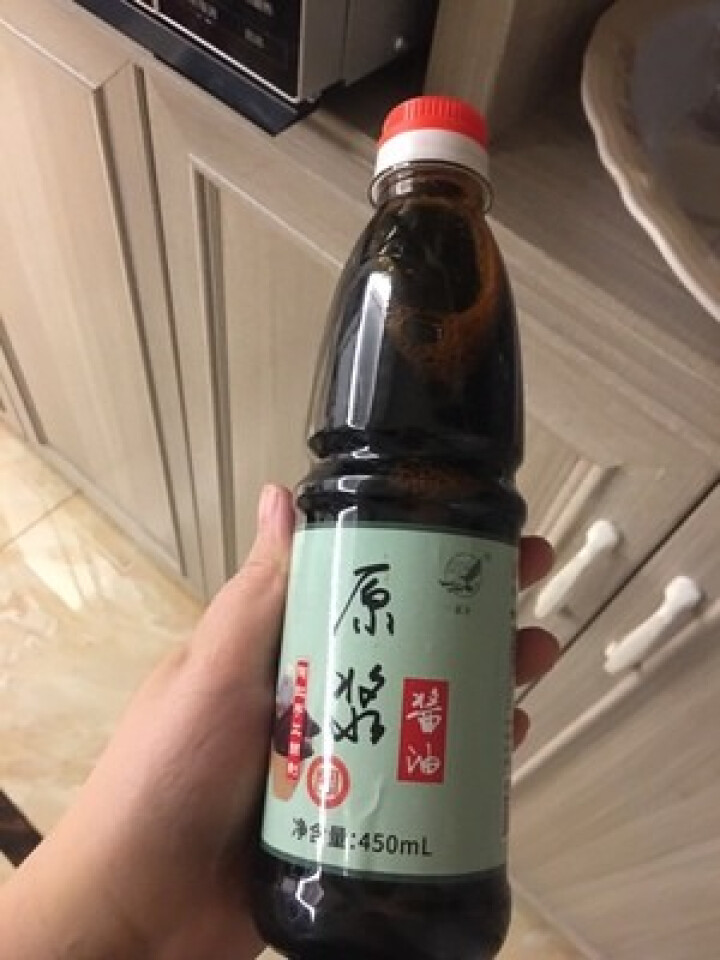 雄鹰酱油 原浆零添加 酿造生抽 450ml 晒足180天 凉拌 点蘸 清蒸 小炒 南昌拌粉 热干面 雄鹰原浆酱油450ML*1瓶怎么样，好用吗，口碑，心得，评价,第2张