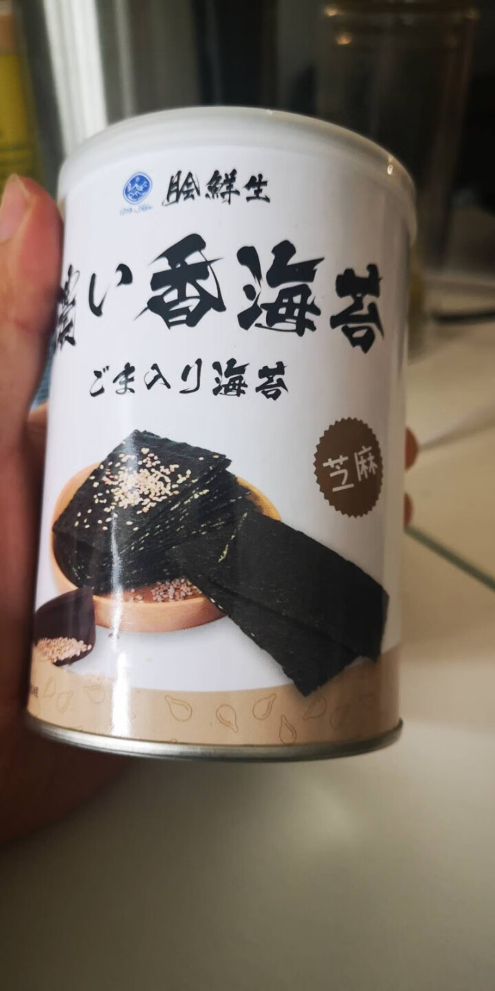 [京东仓库发货]脍鲜生 海苔夹心脆休闲食品宝零食孕妇食品 芝麻口味罐装怎么样，好用吗，口碑，心得，评价，试用报告,第2张