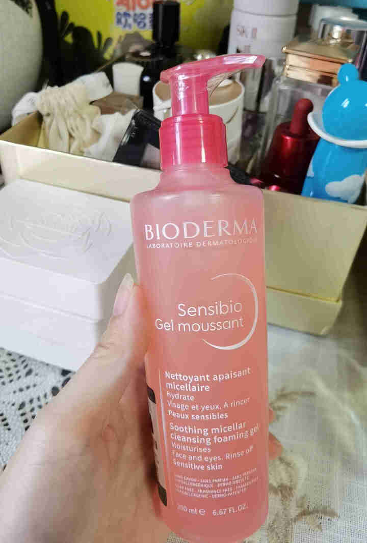 法国贝德玛（BIODERMA）舒妍修护洁肤凝胶洗面奶洁面乳200ml（ 温和清洁卸妆  舒缓保湿 低泡无皂基）怎么样，好用吗，口碑，心得，评价，试用报告,第2张