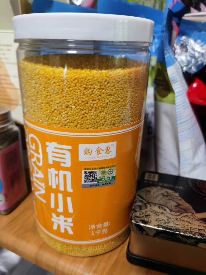 购食惠 有机 黄小米 2斤装1000g（五谷 杂粮 小黄米 无添加 月子粥 粗粮 小米粥）怎么样，好用吗，口碑，心得，评价，试用报告,第2张