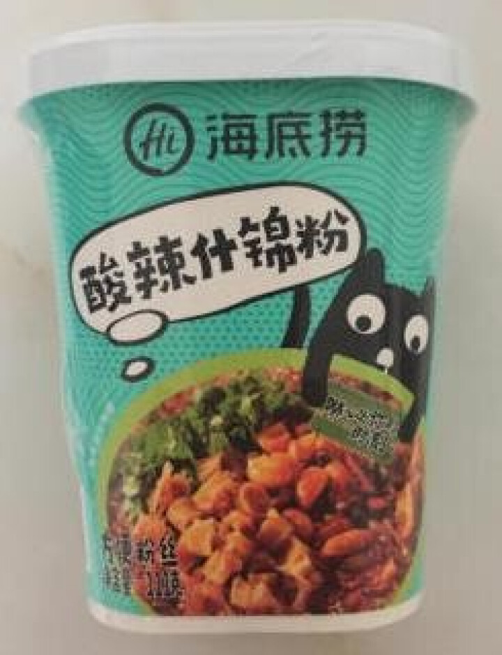 海底捞 酸辣粉冲泡即食粉丝懒人户外网红学生宿舍早餐杯装即食方便粉丝  酸辣什锦粉111g怎么样，好用吗，口碑，心得，评价，试用报告,第2张