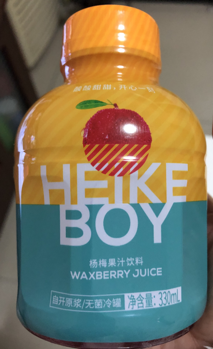 黑客男孩（HEIKE）杨梅果汁330ml*15瓶 冰杨梅汁饮料果蔬汁冷藏小胖瓶 黑客男孩杨梅汁,第2张